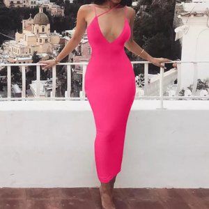 Pink bodycon dress